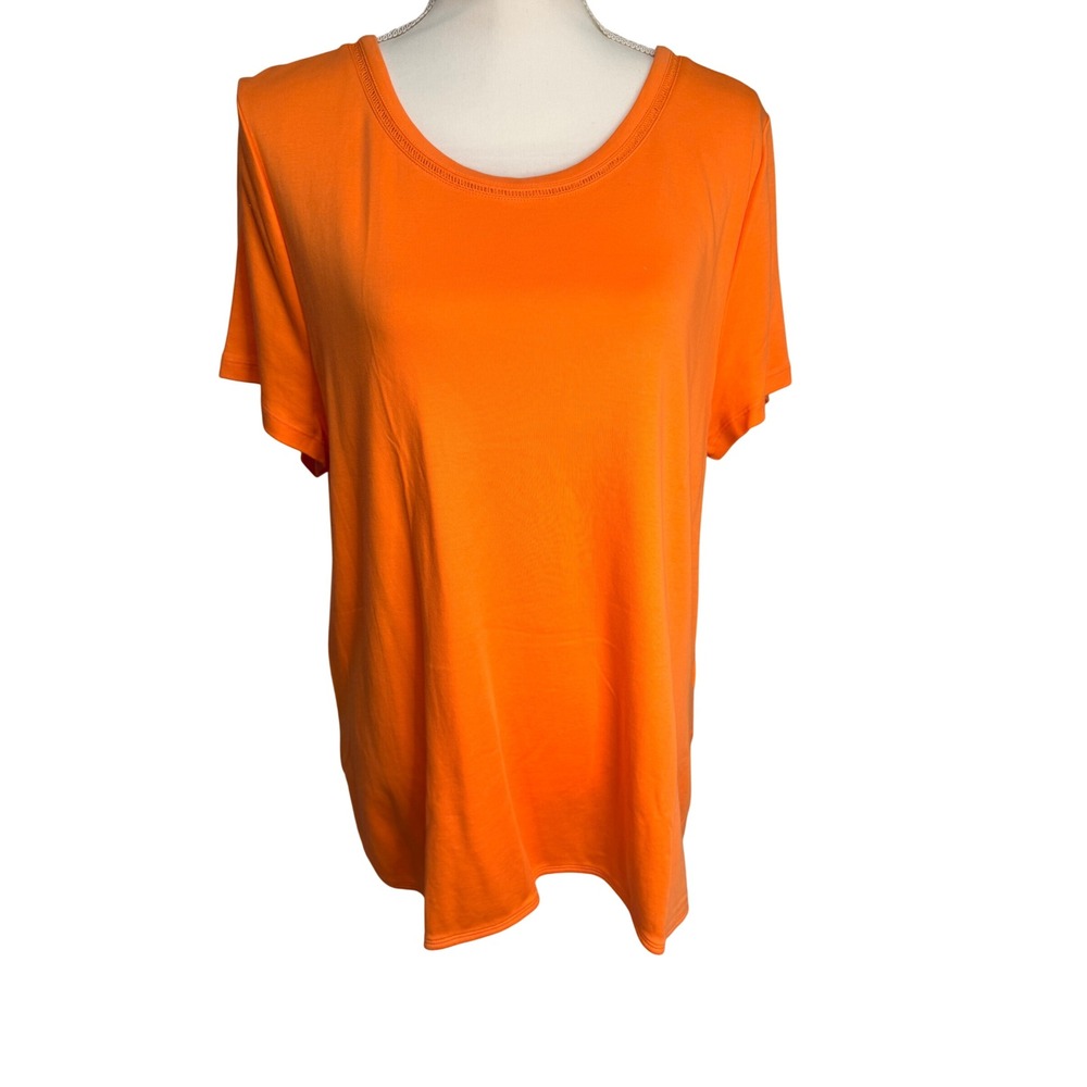 C. Wonder Orange Short Sleeve Tee Women's Size Large